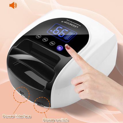 Rechargeable UV LED Nail Lamp, 96W Cordless UV Light for Nails with Handle, Prof