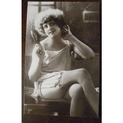 Italian reproduction 13 risque nude Edwardian epoch photos postcards Lydia Lisa