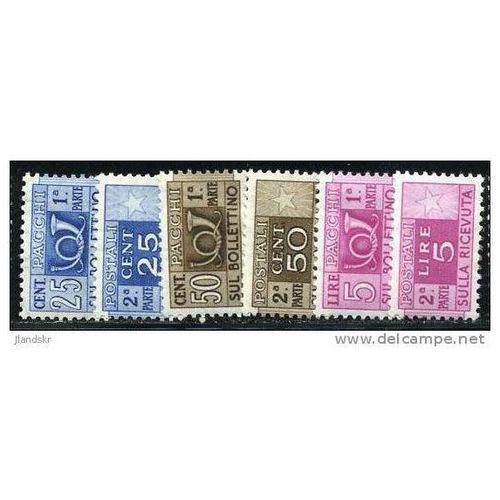 1955/1973 6 different values - MH (*) - watermark stars