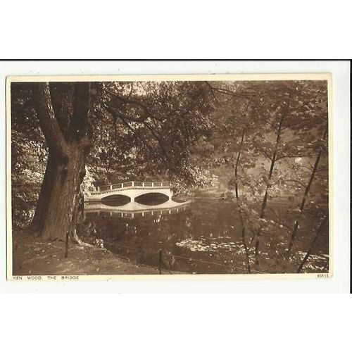 LONDON Ken Wood Bridge Postcard by Photochrom (60113)