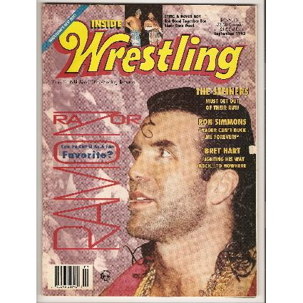 INSIDE WRESTLING SEPTEMBER 1993 RAZOR RAMON