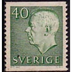 Sverige Sweden 1961 King Gustaf VI Adolf 40 ore Used Stamp