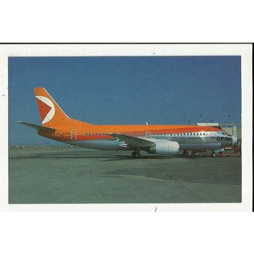 Aviation CP AIR BOEING 737-317 Postcard by AeroGem (0608)