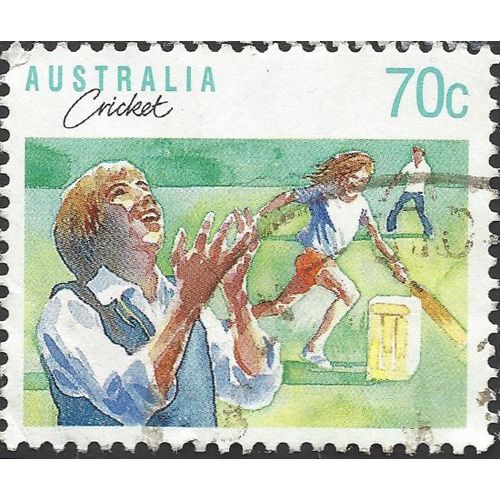 AUSTRALIA, SPORT, Cricket, green 1989, 70c, #6