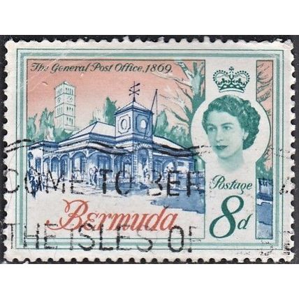BERMUDA, 1962-68 8d General Post Office, SG 169 (Scott 181), used.