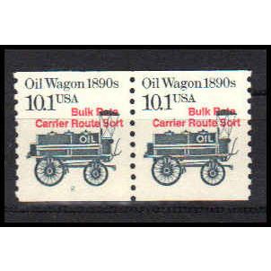2130a 10.1c Oil Wagon Very Fine MNH Dry Gum CNP Left 2 Red PA0732