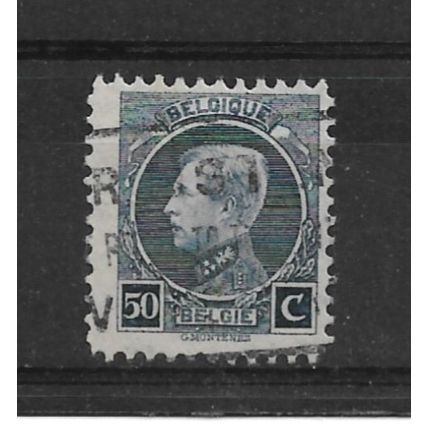 Belgium.SG313 50c Albert I (Blue).Fine Used.Dec21