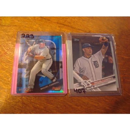 2015-2017, 2-Premium Cards, #'d/SP Variation, MIGUEL CABRERA, Tigers