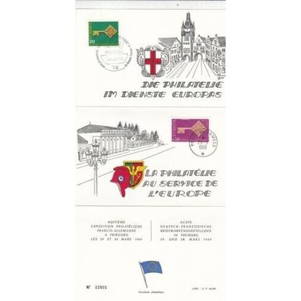 France 1969 Fribourg Philatelique Exposition FDI card unaddressed VGC
