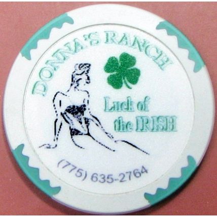 Donna's. Brothel Casino Chip. Wells, NV. BR09.