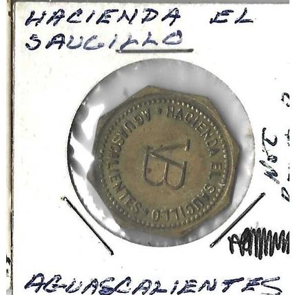 Puerto Rico Hacienda el Saucillo EX 20 centavos AU