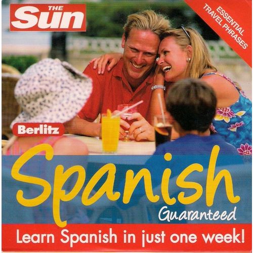 SPANISH GUARANTEED<>ESSENTIAL TRAVEL PHRASES<>PROMOTIONAL CD FROM THE SUN