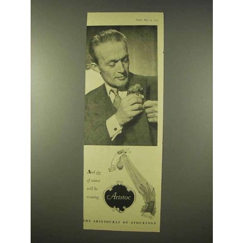 1954 Aristoc Stockings Ad - She Will Be Wearing