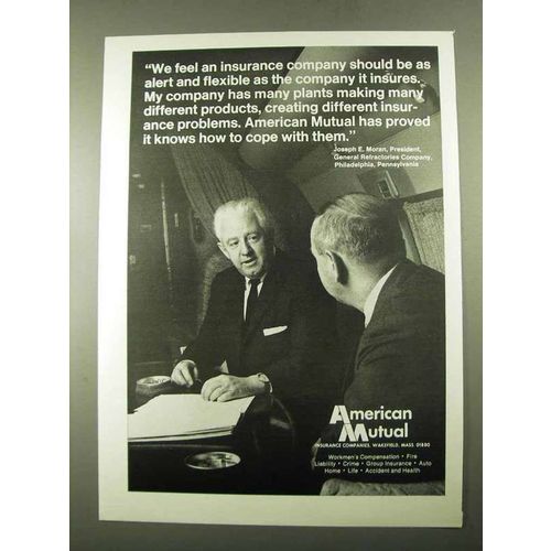 1969 American Mutual Ad - Should Be Alert and Flexible