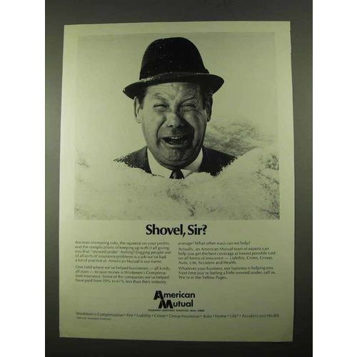 1969 American Mutual Ad - Shovel, Sir?