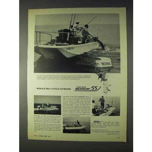 1969 Fisher-Pierce Bearcat 55 Outboard Motor Ad