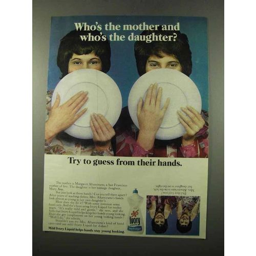 1975 Ivory Liquid Soap Ad - Who's the Mother?