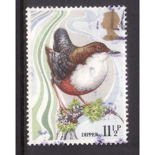 GREAT BRITAIN 1980 11 1/2p DIPPER WILD BIRDS SG1110 FINE USED #3