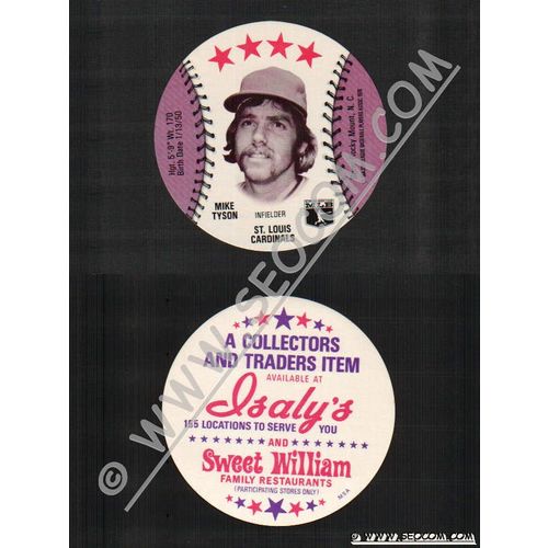 Sport Baseball Discs Name: Tyson, Mike Infielder St Louis Cardinals~741