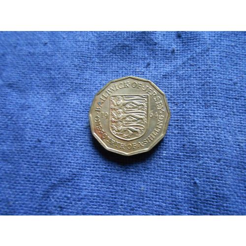 1964 BALLIWICK OF JERSEY THREEPENCE COIN.