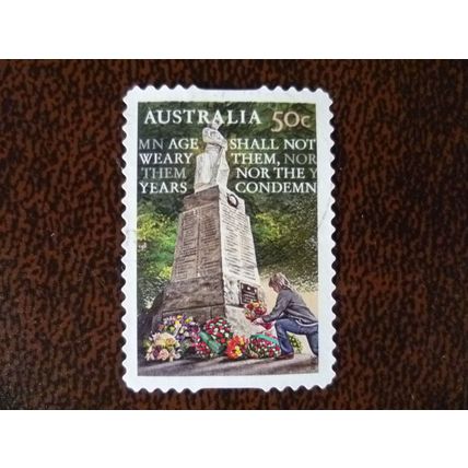 Australia 2008 Lest We Forget ANZAC Day 50c Laying wreaths used stamp SG2984