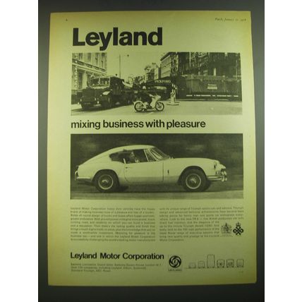 1968 Leyland Motor Corporation Ad - Leyland mixing business with pleasure