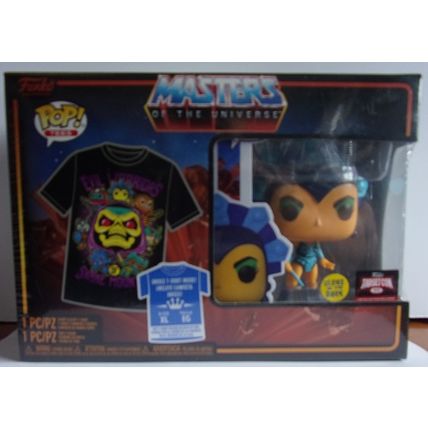 FUNKO / POP ' MASTERS OF THE UNIVERSE ' EVIL-LYN ( Glow in the Dark) with TEE