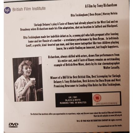 Taste Of Honey DVD Promo The Sunday Telegraph BFI Dora Bryan Robert Stephens