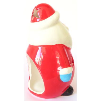 Santa Claus Tealight Holder Ceramic 13.5 CM