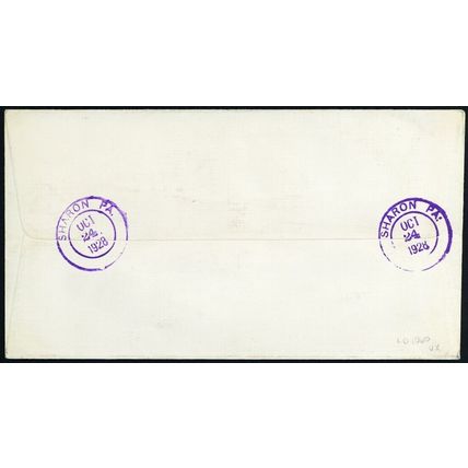 "REG" in Maple Leaf in Blue Registered Fancy Cancel Cover - Stuart Katz