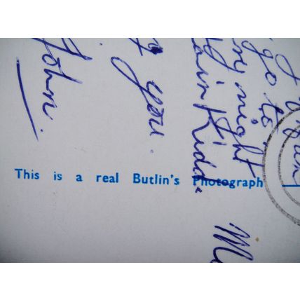 Postcard, Butlins Holiday Camp, Used. Postmarked Ayr, 1962. The Golden Era