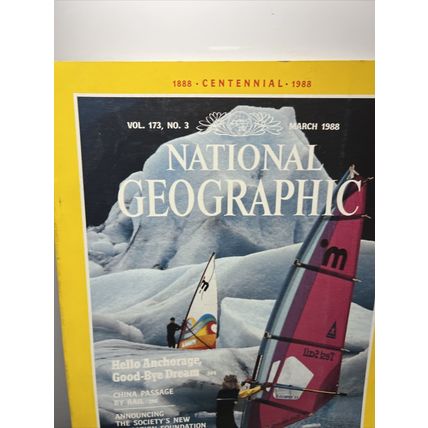 National Geographic Magazine March 1988 Anchorage - Vintage Collectable....p