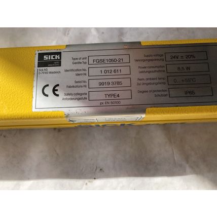 SICK 30-FGS OPTIC FGSE1050-21 SAFETY LIGHT CURTAIN EMITTER 1012611 TYPE4,HA