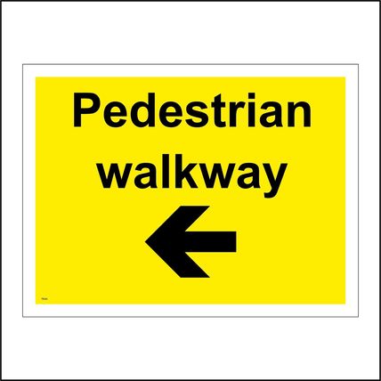 Pedestrian Walkway Signs Parking Plant Machinery Vehicles Winter Caution GBL108
