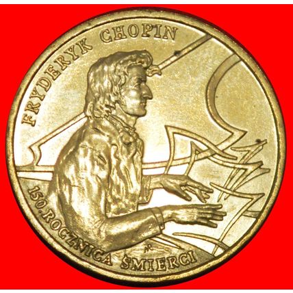 MUSICIAN OF RUSSIA 1810-1849 RARE: POLAND ★ 2 ZLOTYS 1999★LOW START★NO RESERVE