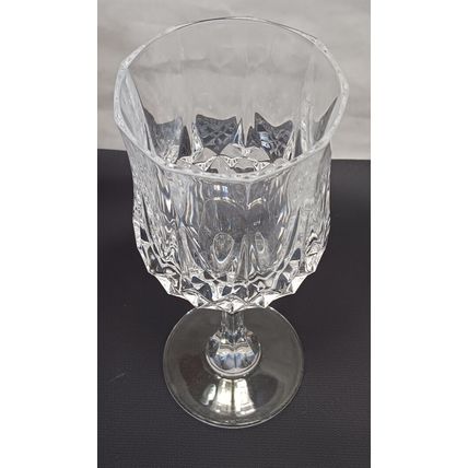 Vintage Cristal D'Arques Durand LONGCHAMP France Crystal Wine Glass 7 1/8" Tall