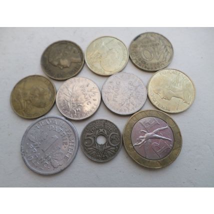 France - 50 different coins - Mix Dates and Mixed Values #2