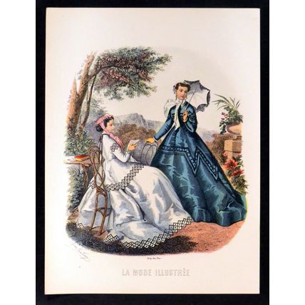 LA MODE ILLUSTREE FASHION PLATE 1940s Sidney Z. Lucas Anaïs Toudouze ETCHING #5