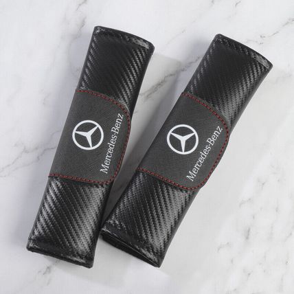 Cushion Cover Pad Fit For Mercedes New 2Pcs Black Color Car Seat Belt Shoulder