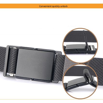 Metal buckle versatile casual denim fashion unisex outdoor waist belt