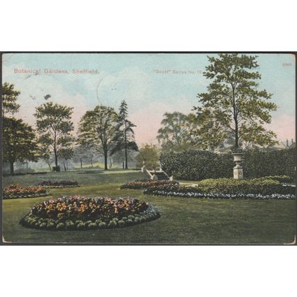 Botanical Gardens, Sheffield, Yorkshire, 1904 - Scott Russell Postcard