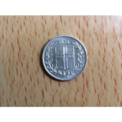 Iceland 1974 10 Aurar Coin