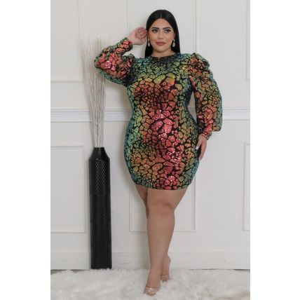 Women's Non-stretch Round Neckline Dress