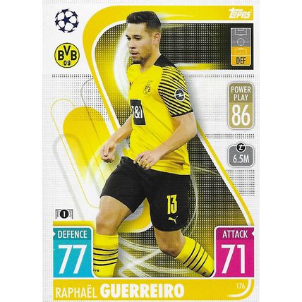 Match Attax UCL/UEL/UECL 2021-22: Borussia Dortmund, Defender - Guerreiro