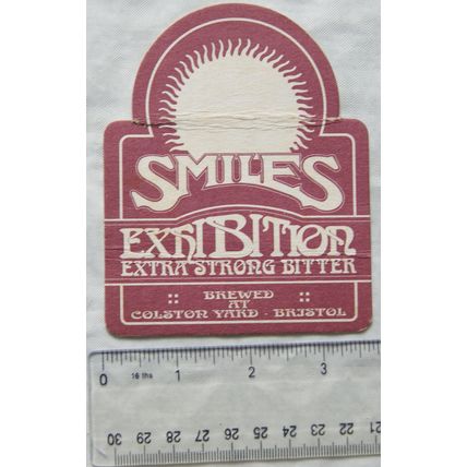 Beer Mat - Smiles Exhibition Extra Strong Bitter, Colstor Yard, Bristol