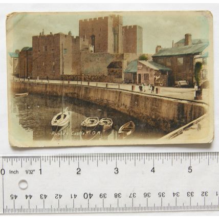 vintage postcard Rushen Castle, Isle of Man