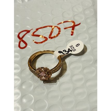 NWT Ring Bomb Party Sz9 RBP Radiant Pink W/CZ Rose Gold P Band Costume Jewelry
