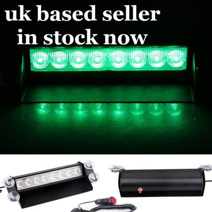 DR DOCTOR emergency vehicle green strobe windscreen light 8 led 3 modes uk stock