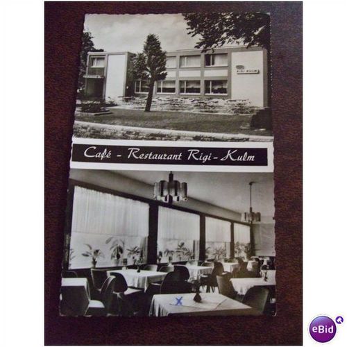 Germany Postcard Rigi Kulm Restaurant BFPO 283 1966 British Field Office cancel