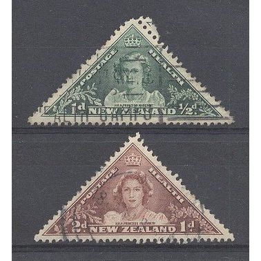 NewZealand.1943 Health Stamps (Princess Margaret&Queen Elizabth)set of 2.FU.N15a